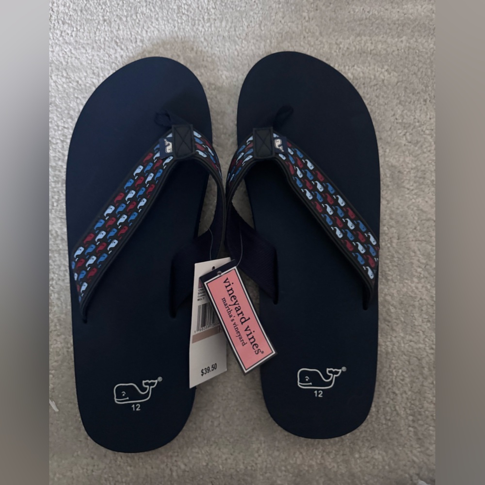 Vineyard Vines Multi Whale Flip Flops